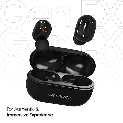 Crossloop GENEX Active Noise Cancellation (ANC) TWS in Ear Earbuds|Bluetooth 5.0|20+ Hrs Battery Backup|Touch Control | IPX4 Splash Proof | for Phone Calls, Workouts, Online Classes, WFH(Clear Black) Crossloop GENEX Active Noise Cancellation (ANC) TWS in Ear Earbuds|Bluetooth 5.0|20+ Hrs Battery Backup|Touch Control | IPX4 Splash Proof | for Phone Calls, Workouts, Online Classes, WFH(Clear Black)